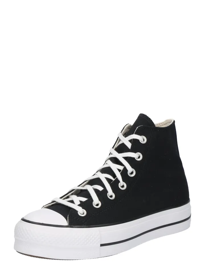 CONVERSE Zapatillas deportivas altas 'CHUCK TAYLOR ALL STAR LIFT PLATFORM WIDE WIDTH' negro / blanco