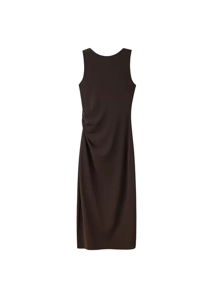 MANGO Vestido 'LAINA' chocolate