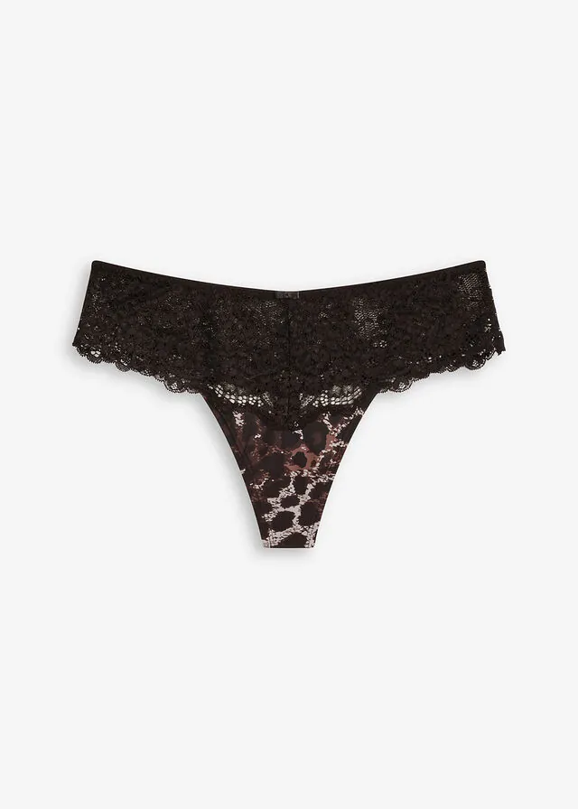 Tanga de encaje fino