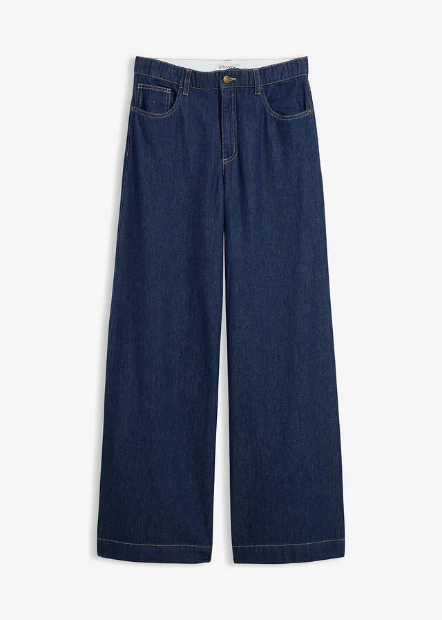 Vaqueros de pernera ancha, high waist
