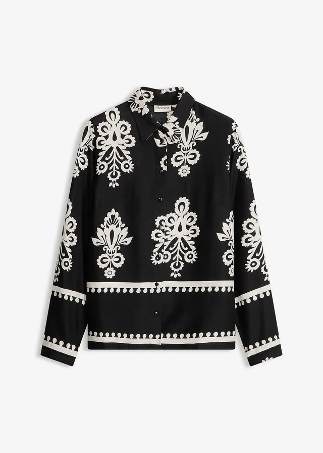 Blusa de viscosa fluida