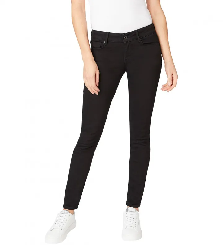 Pepe Jeans para mujer. PL204174XD0 Jeans Soho marino (24/30), Negro, Azul, Casual, Algodón, Denim, Sostenible