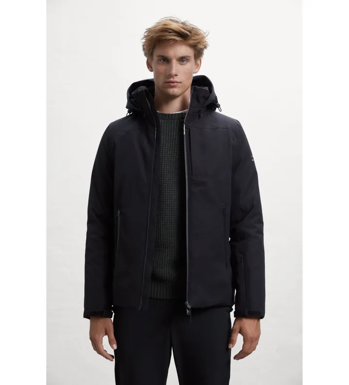 ECOALF para mujer. GAJKAKTUA0016WW23-319 Chaqueta AKTUA negro (L), Casual, Manga larga, Poliéster Reciclado, Sostenible