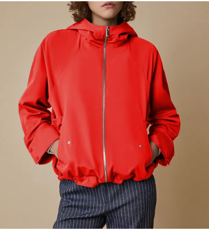 PennyBlack para mujer. 2511081023200 Chaqueta Bice rojo (L), Casual, Poliéster