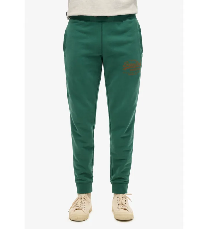 Superdry para hombre. M7011391A Pantalón Jogger Classic verde (L), Casual, Algodón