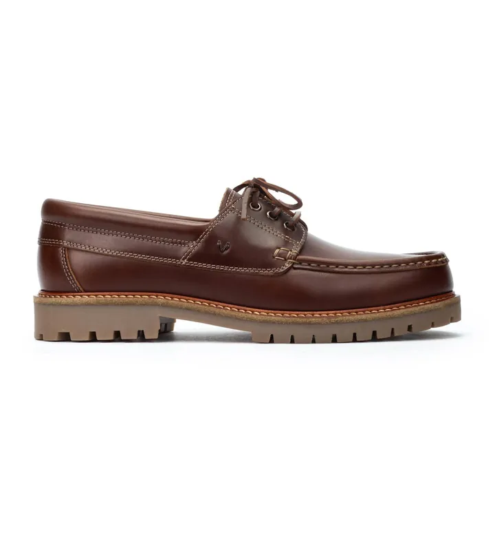 Martinelli para hombre. C014-2980PY Náuticos de Piel Glenmore marrón (41), Plano, Cordones, Casual, Clásico