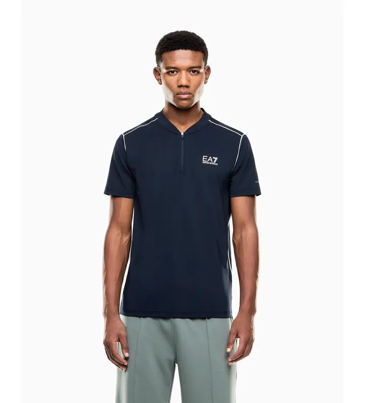 EA7 para hombre. 7M001523_AF21505 Camiseta Tennis Pro azul (3XL), Casual, Poliéster, Manga corta