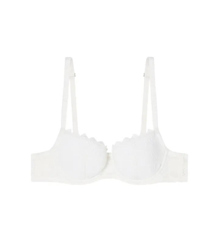 Emporio Armani para mujer. EW001943_AF19033 Sujetador Eternal Lace blanco (100B), Homewear, Poliéster
