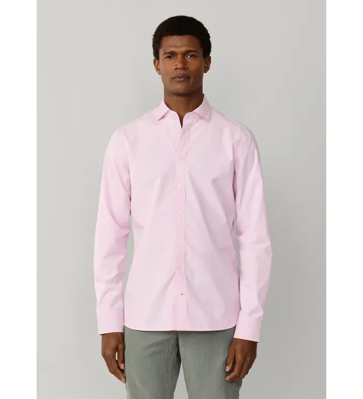Hackett London para hombre. HM3010538 Camisa City Gingham rosa (XL), Casual, Algodón, Clásico, Manga larga