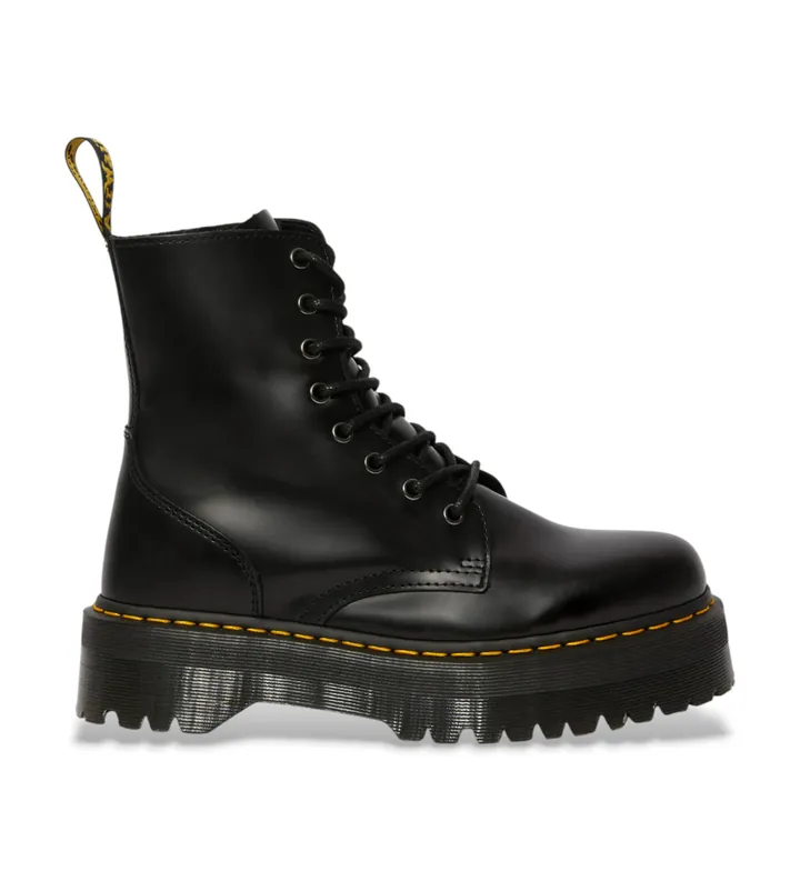 Dr Martens para mujer. 15265001 Botas de piel Jadon Smooth negro (37), 3 a 5cm, Cremallera, Casual