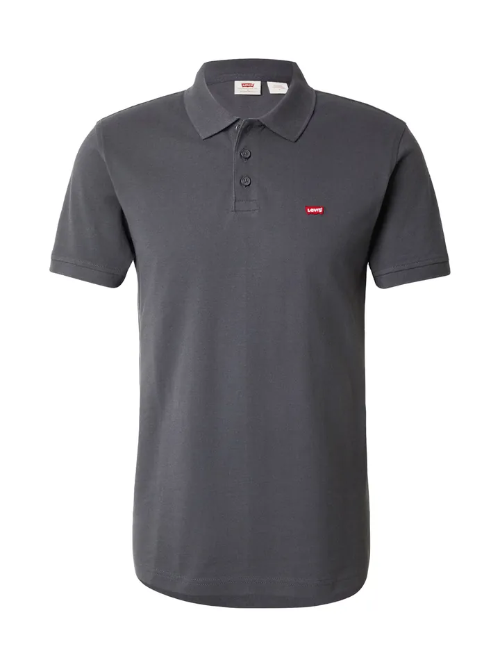 LEVI'S ® Camiseta 'Housemark Polo' gris / rojo claro / blanco