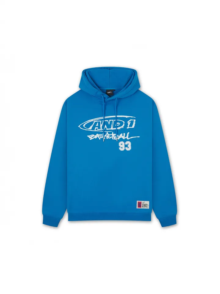AND1 Sudadera 'Core Graffiti' azul / blanco