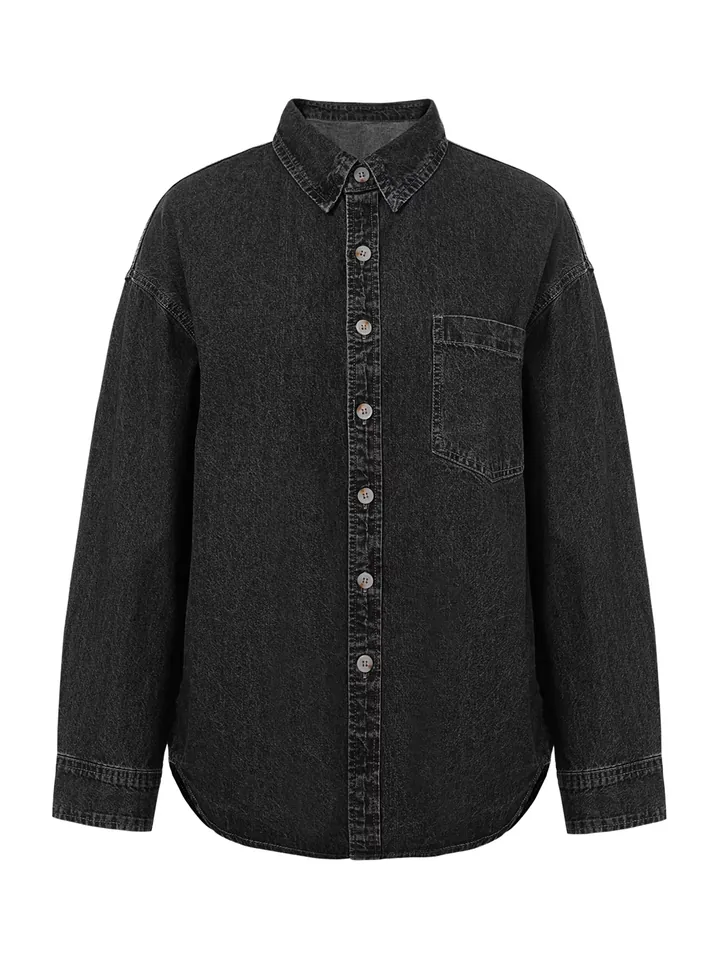 Imily Bela Blusa  negro denim