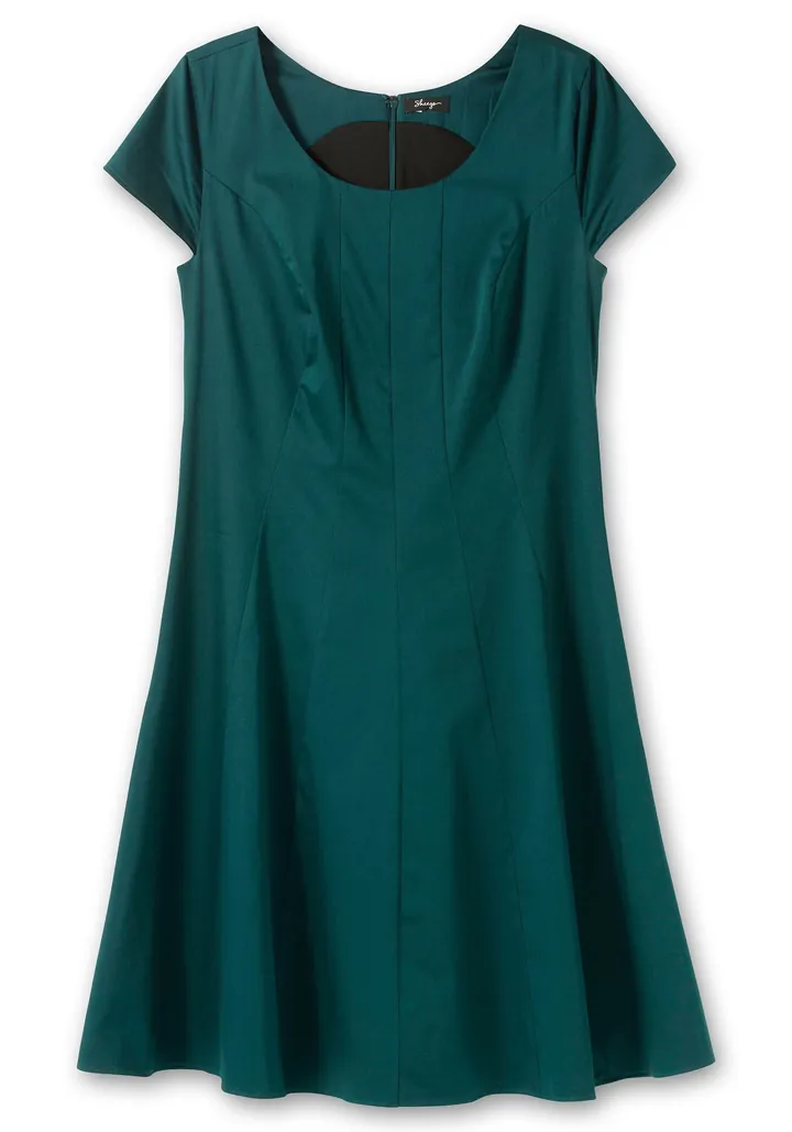 SHEEGO Vestido de gala verde oscuro