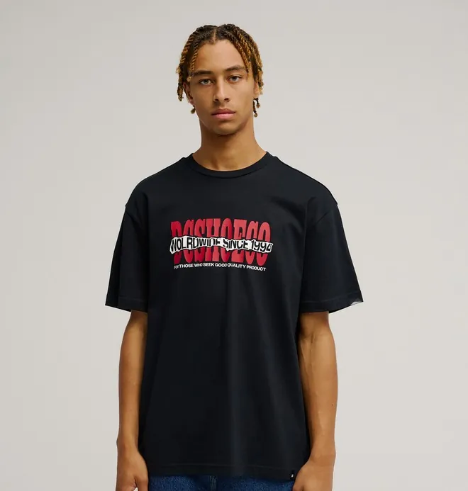 DC Ripped Off - Camiseta de manga corta Negro Hombre