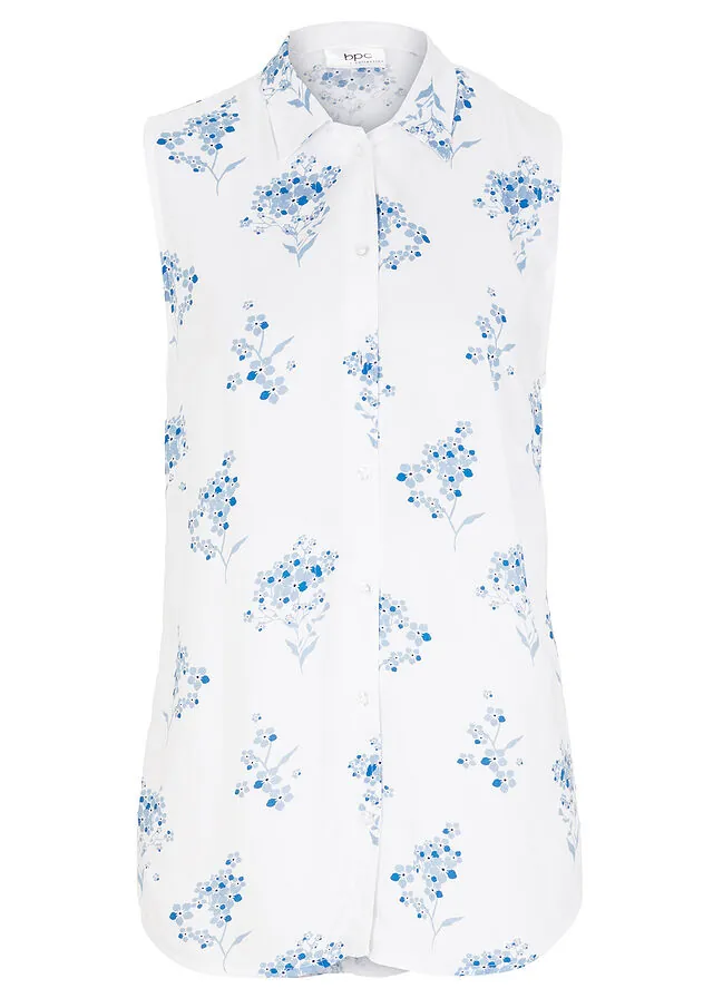 Blusa de viscosa sin mangas