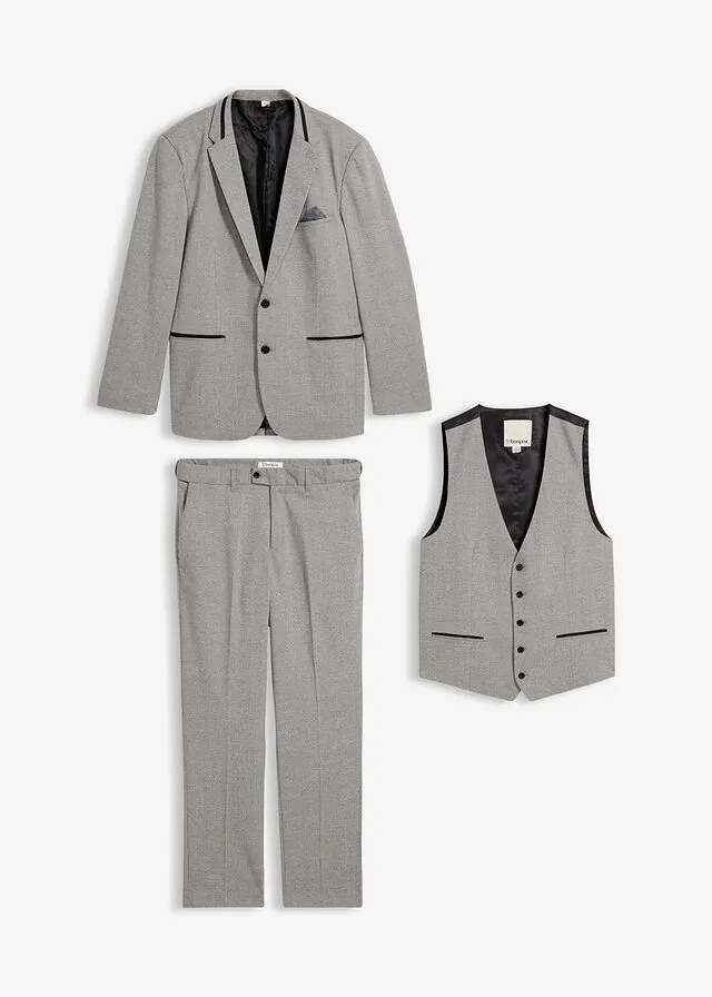 Traje (3 piezas) con chaleco, regular fit