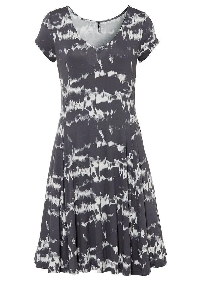 Vestido camisero de viscosa fluida