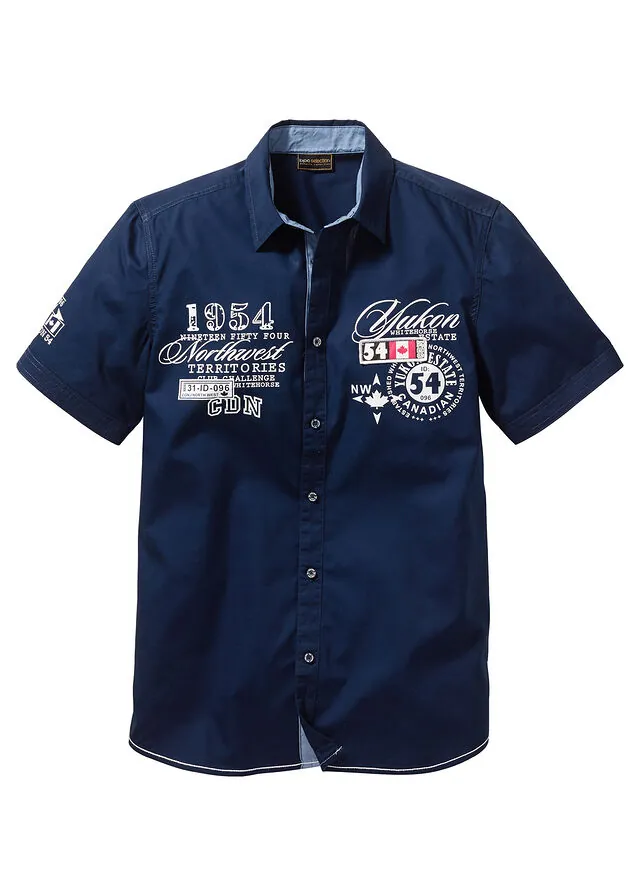 Camisa de manga corta, slim fit