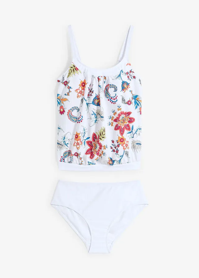Tankini holgado (2 piezas) con tirantes ajustables