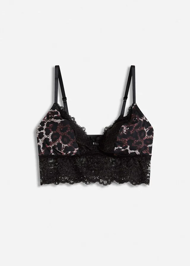Bustier triangular con encaje
