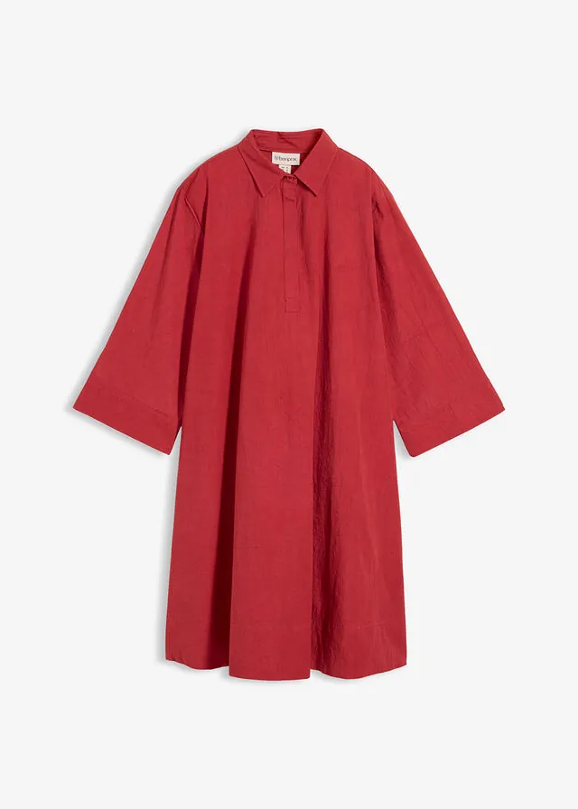 Vestido camisero de algodón orgánico puro