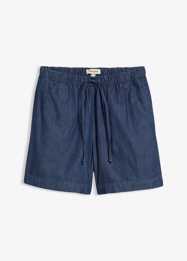 Vaqueros cortos mid waist y ligeros, con cintura cómoda