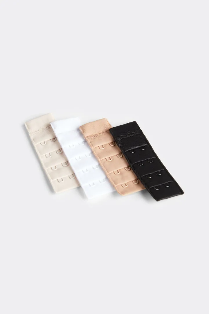 Intimissimi Corchetes Reguladores para Espalda Dobles Mujer Negro Tamaño TALLA ÚNICA