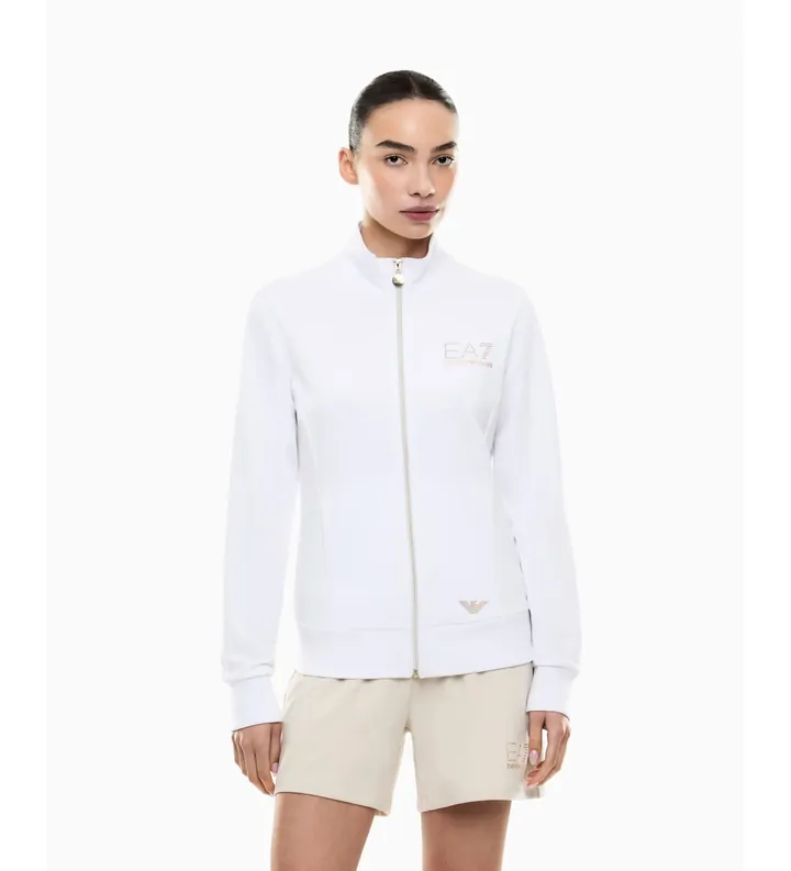 EA7 para mujer. 8NTM43_TJ9RZ Sudadera Evolution blanco (3XL), Casual, Poliéster