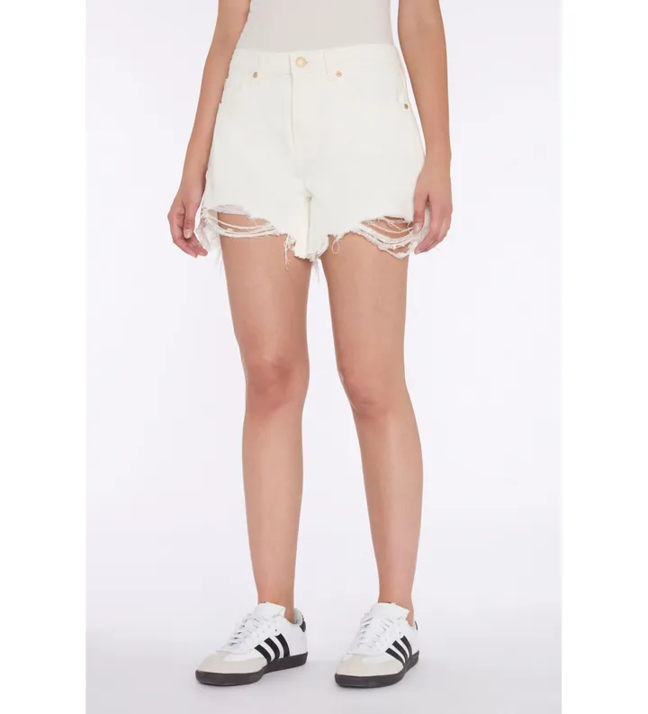 7 For All Mankind para mujer. 7U668597MLY Shorts Monroe Long beige (25), Casual, Algodón