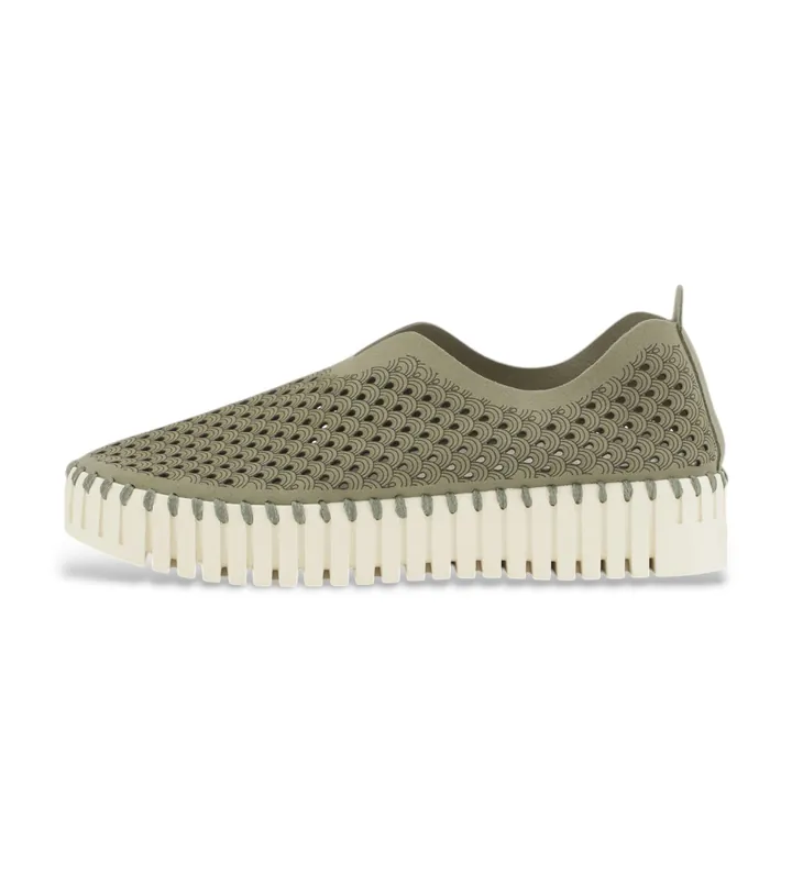 Ilse Jacobsen para mujer. TULIP3373 Zapatillas Tulip verde (37), Plano, Ninguno, Casual