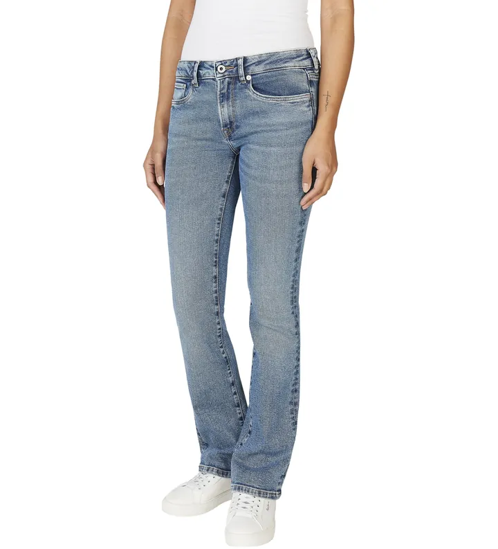 Pepe Jeans para mujer. PL204732IA3 Jeans en fit bootcut Piccadilly azul (25/30), Casual, Algodón, Denim, Sostenible