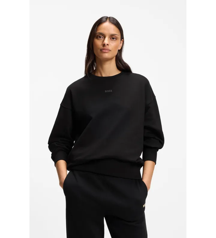 BOSS para mujer. 50534821 Sudadera Eteia negro (M), Casual, Algodón