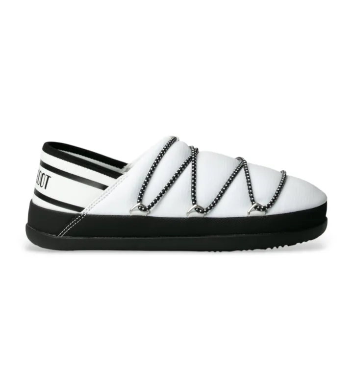 Moon Boot para mujer. 80D2410030 Slippers Icon blanco (36), Plano, Cordones, Casual