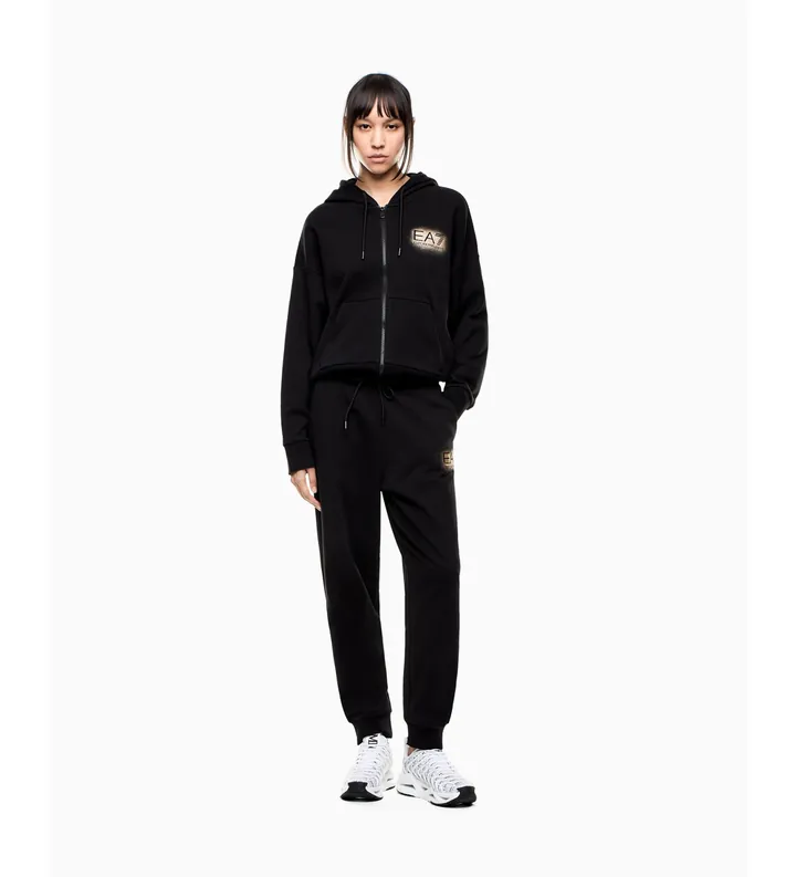 EA7 para mujer. 7W000942_AF12473 Chándal Visibility negro (L), Casual, Deportivo, Multideporte, Poliéster, Manga larga