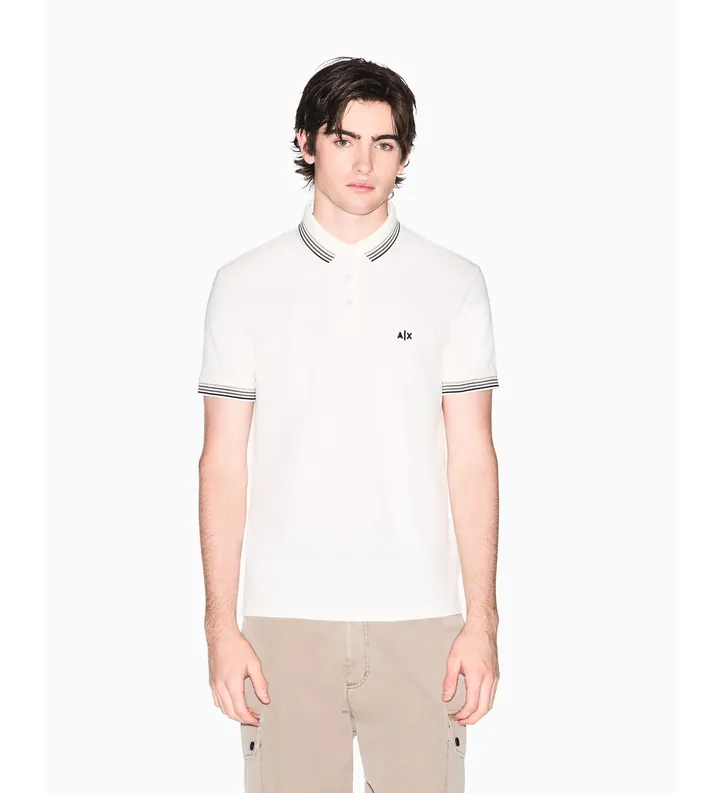 A|X Armani Exchange para hombre. XM002326AF13026U1074 Polo Breath beige (L), Casual, Algodón, Manga corta