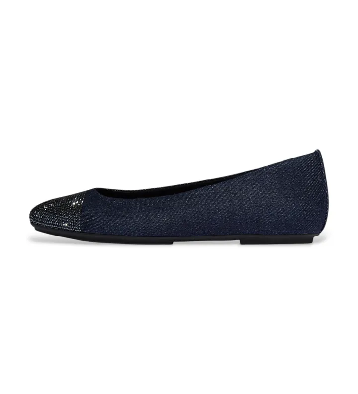 Fitflop para mujer. A0L-D71 Bailarinas Delicato Crystal marino (36), Tela, Plano, Ninguno, Casual