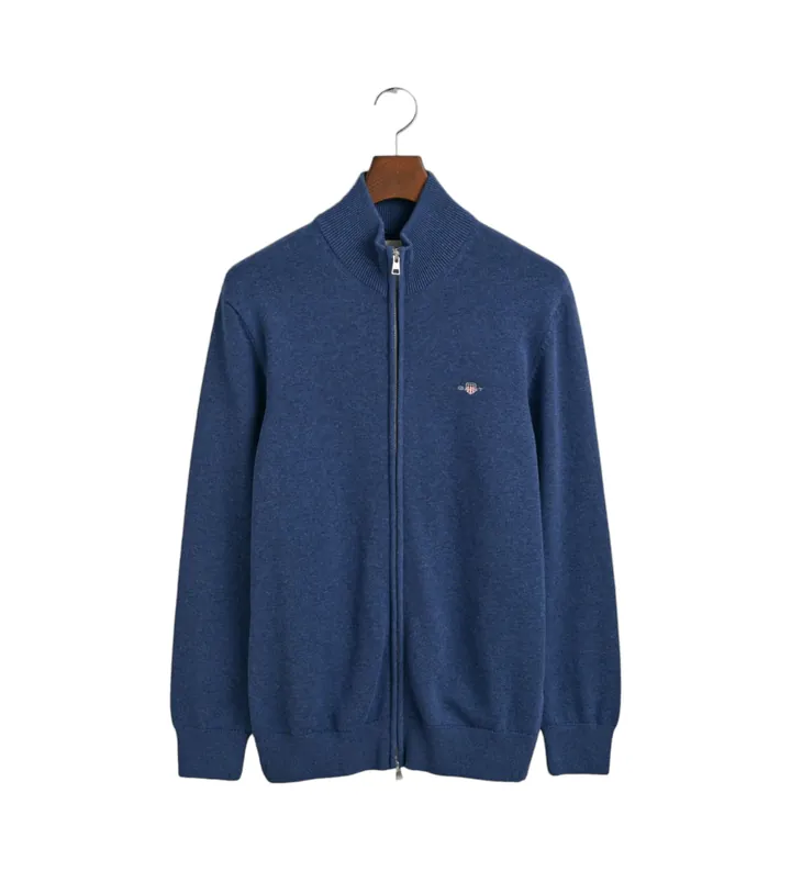 Gant para hombre. 8030164 Cárdigan Casual azul (5XL), Algodón, Manga larga