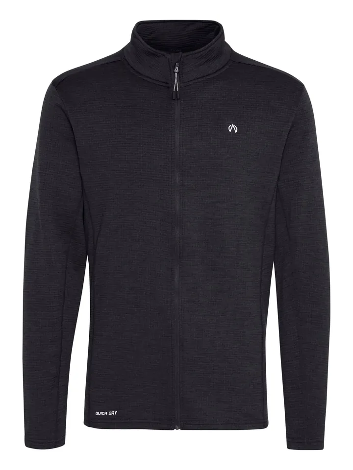 North Bend Sudadera con cremallera deportiva  negro moteado