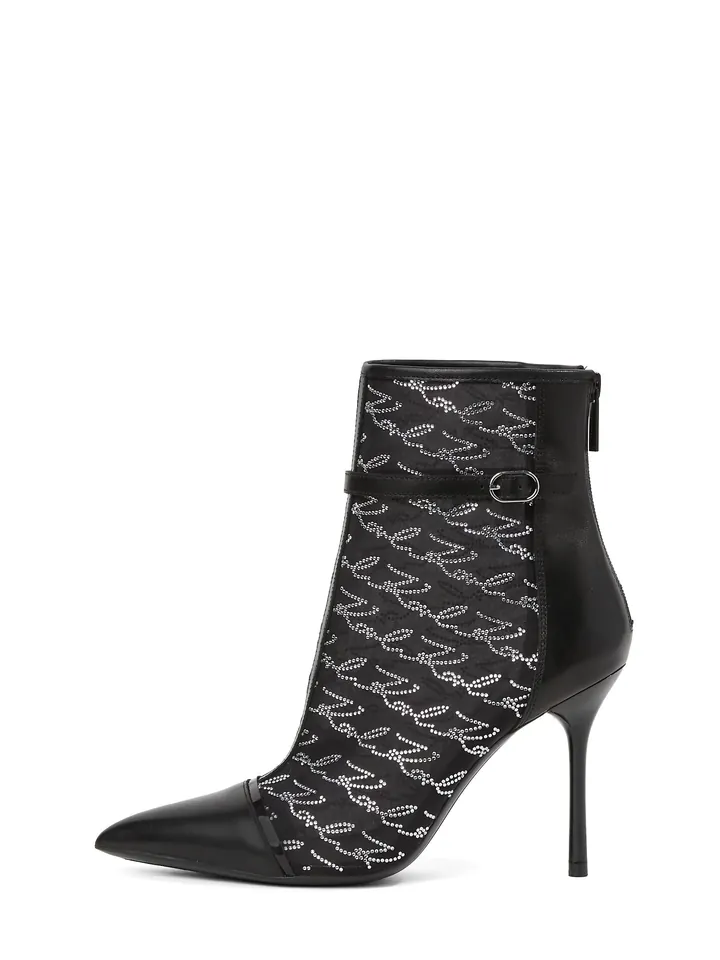 Karl Lagerfeld Botines negro / transparente