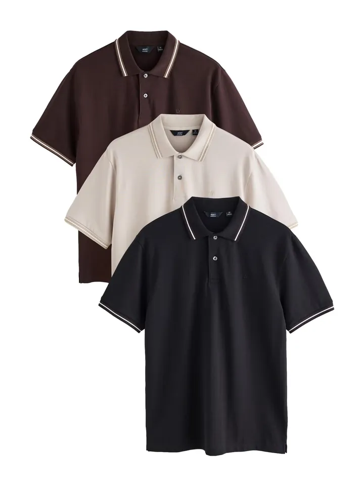 Next Camiseta  ecru / chocolate / negro