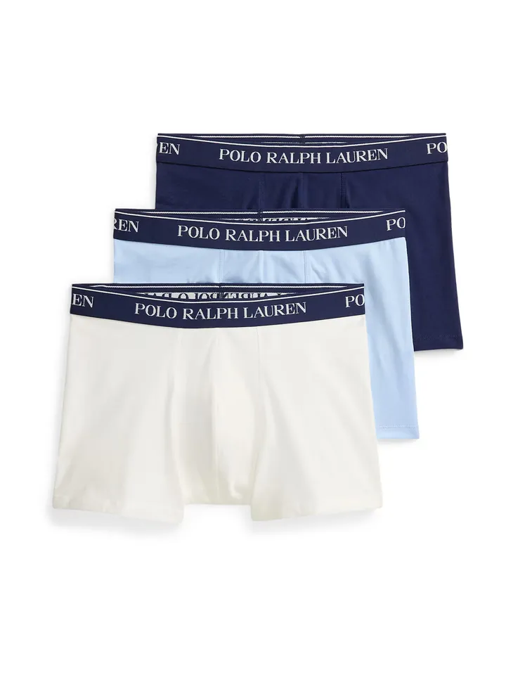 Polo Ralph Lauren Calzoncillo boxer 'CLSSIC' navy / azul claro / blanco