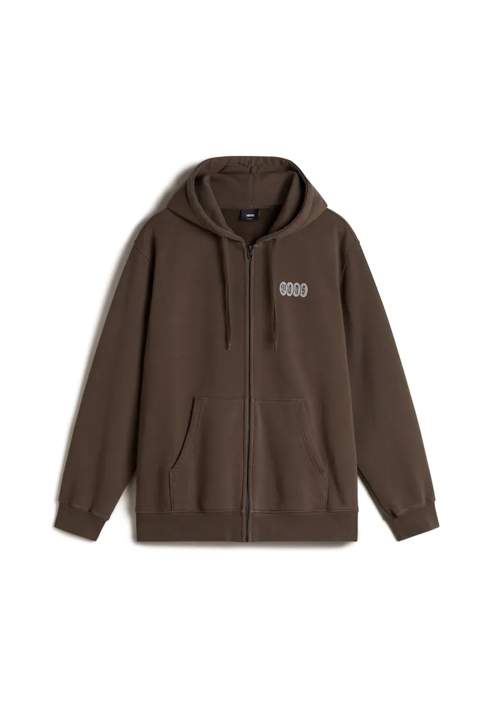 VANS Sudadera con cremallera 'Earthbound'  chocolate / gris claro
