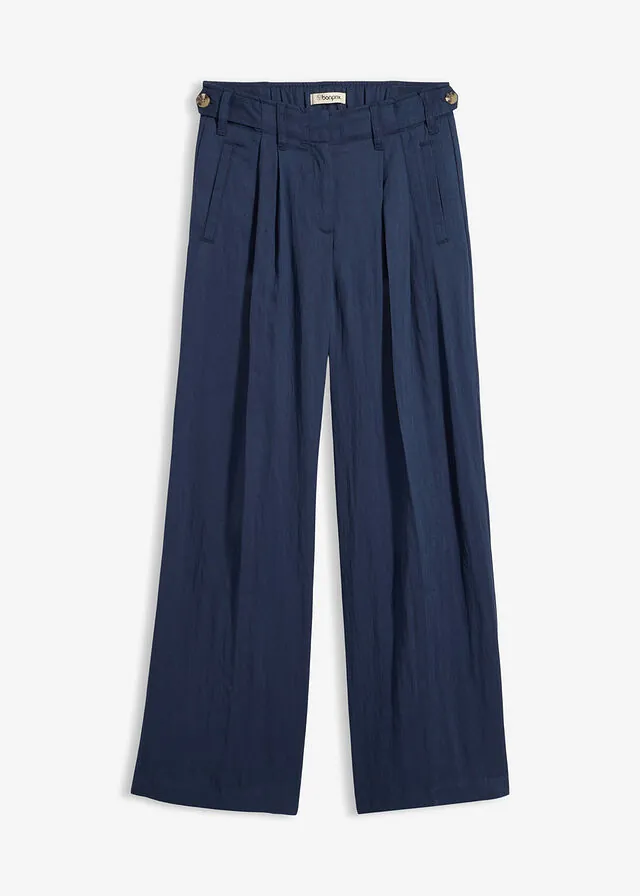 Pantalón de sarga con ajuste en la cintura