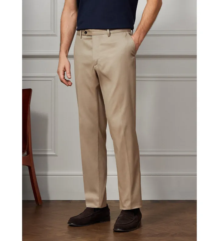 Hackett London para hombre. HM212603 Pantalón San beige (30/34), Casual, Algodón