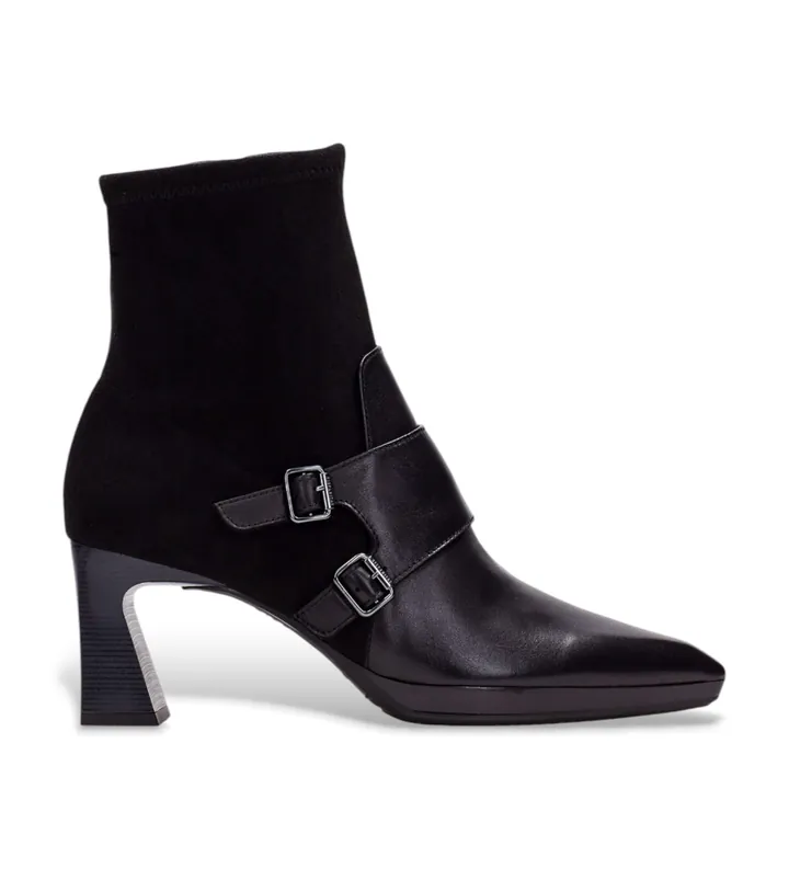 Hispanitas para mujer. HI254304 Botines de Piel Atlanta negro (41), 5 a 8cm, Cremallera, Casual