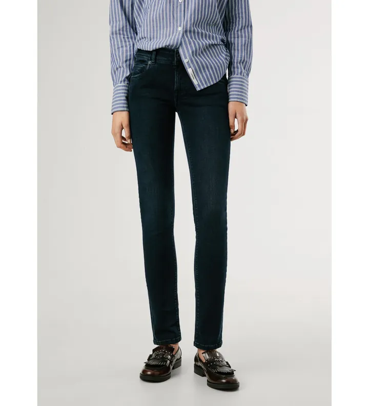 Pepe Jeans para mujer. PL20506287FA Jeans Iconic Brooke marino (25/30), Casual, Algodón, Denim