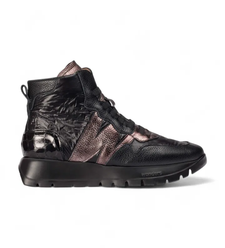 Wonders para mujer. A-2493_941_5890 Zapatillas de Piel Odisei 93 negro (36), Plano, Cordones, Casual