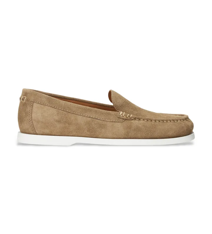 Polo Ralph Lauren para hombre. 803932196001 Mocasines de Piel Merton marrón (40), Plano, Ninguno, Casual, Clásico