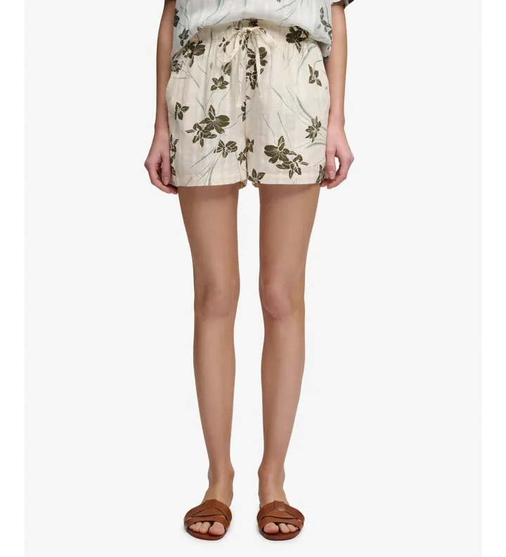 Superdry para mujer. W7110497A Shorts Printed Beach beige (L), Casual, Algodón